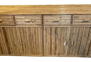 bamboo chest of drawers⎮handmade bamboo furniture⎮from 60s⎮vintage chest of drawers