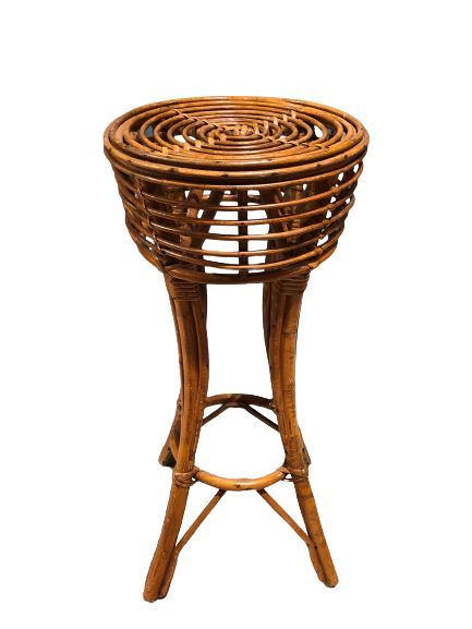 rattan stool⎮rattan bar stool⎮handmade stool⎮vintage bar stool